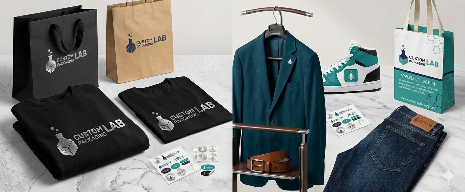 Custom apparel packaging