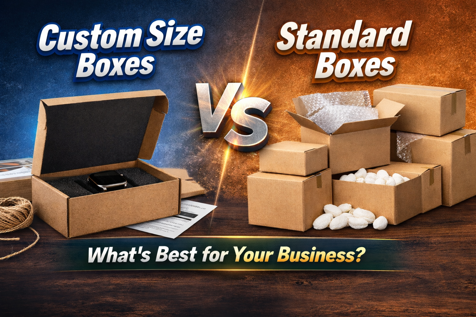 Custom Size Boxes vs Standard Boxes: What’s Best for Your Business?