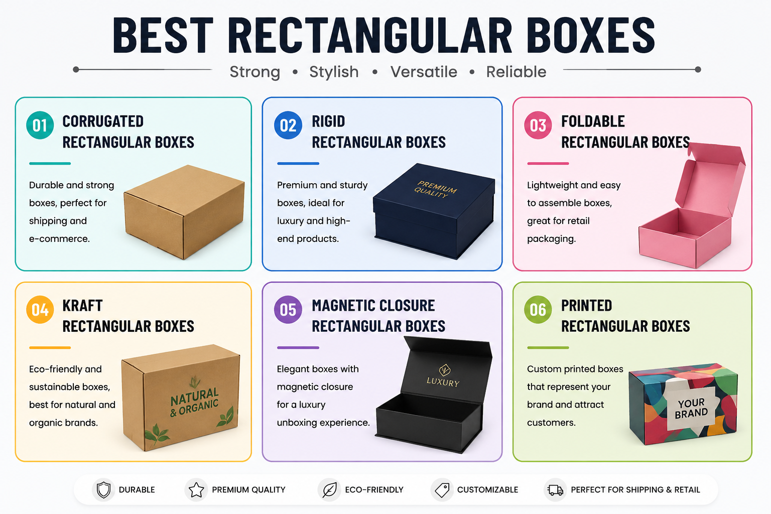 Best Rectangular Boxes for Secure & Professional Packaging